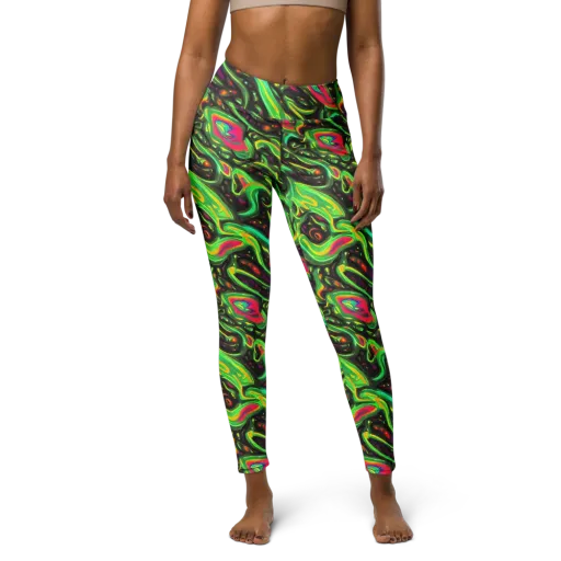 Luminous Ooze on a Yoga Leggings
