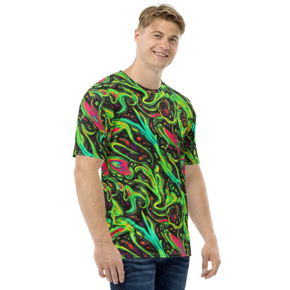 Luminous Ooze on Men's Crew Neck T-Shirt — Right