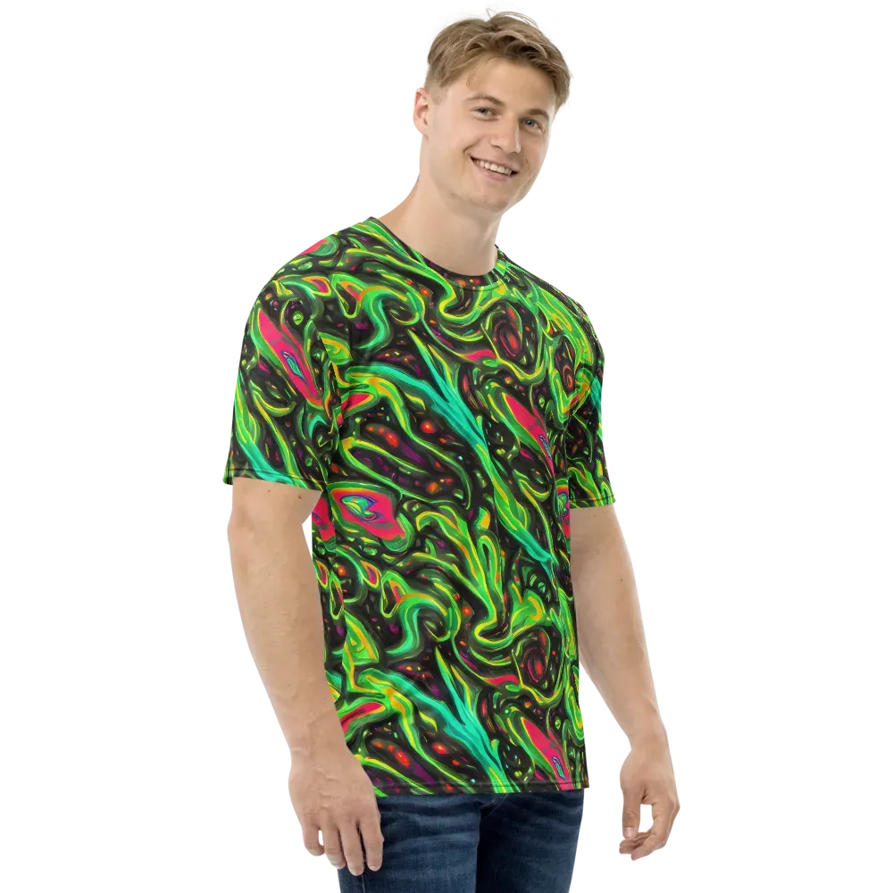 Luminous Ooze on Men's Crew Neck T-Shirt — Right