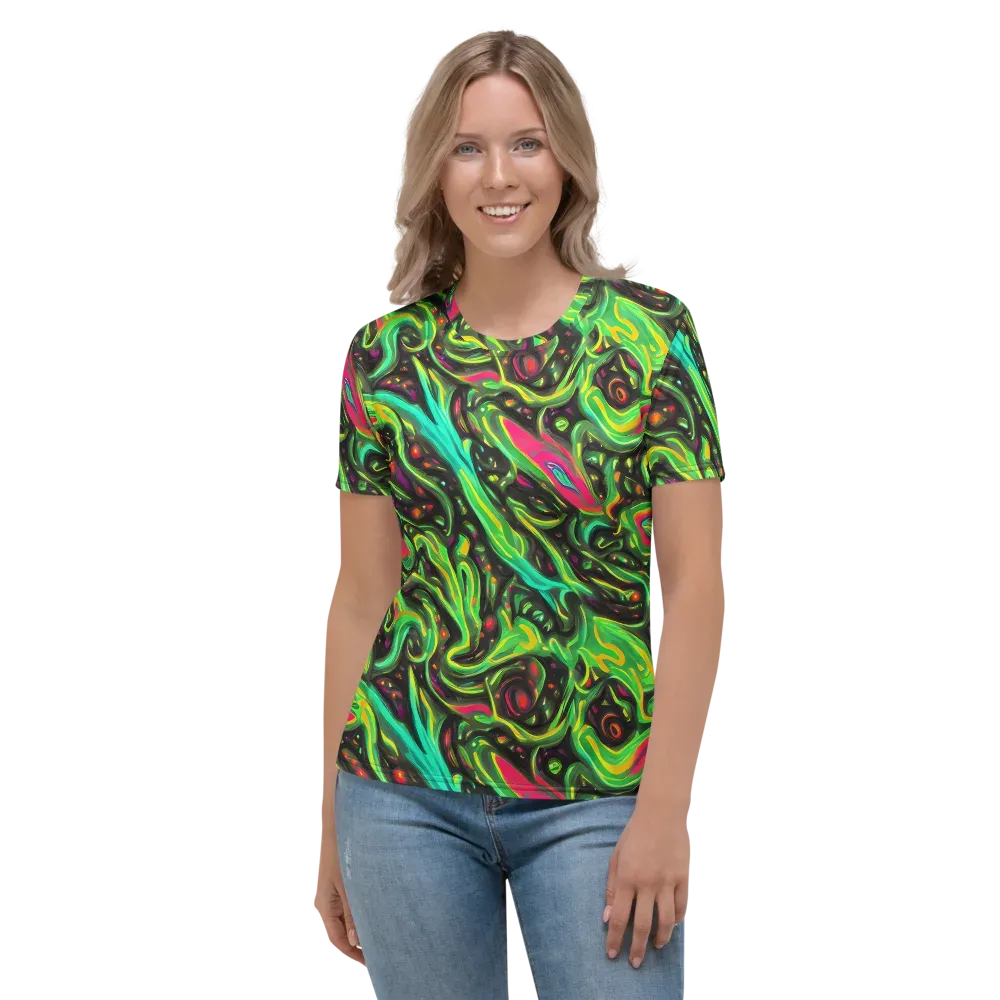 Luminous Ooze on Women's Crew Neck T-Shirt — Front