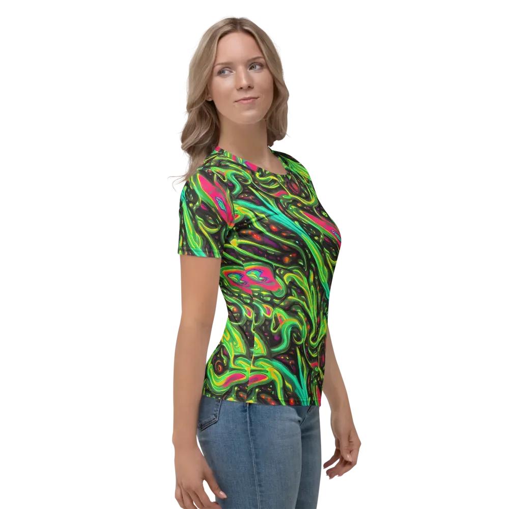 Luminous Ooze on Women's Crew Neck T-Shirt — Right