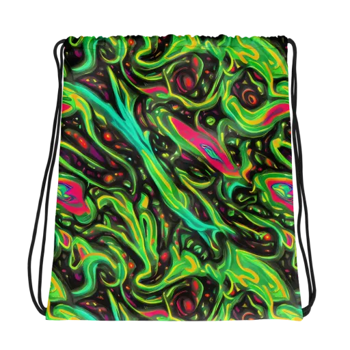 Luminous Ooze on a Drawstring Bag