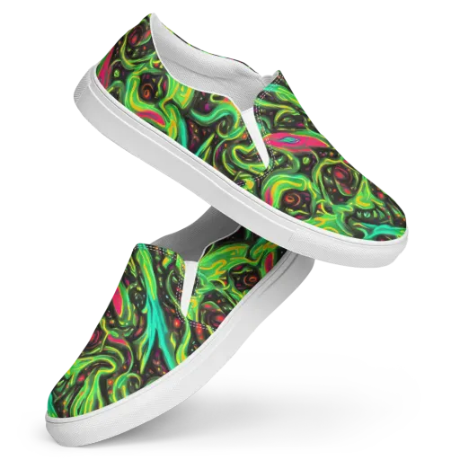 Luminous Ooze on a Women's Slip-On Canvas Shoes