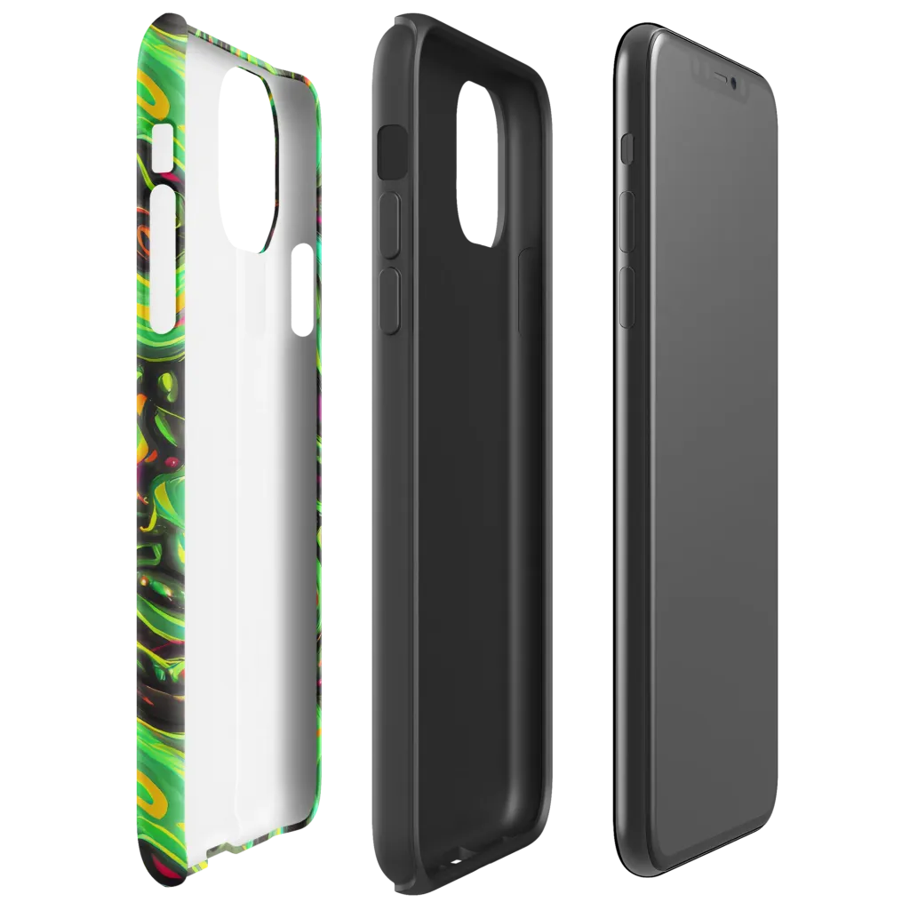 Luminous Ooze on Tough Case for iPhone® — Right