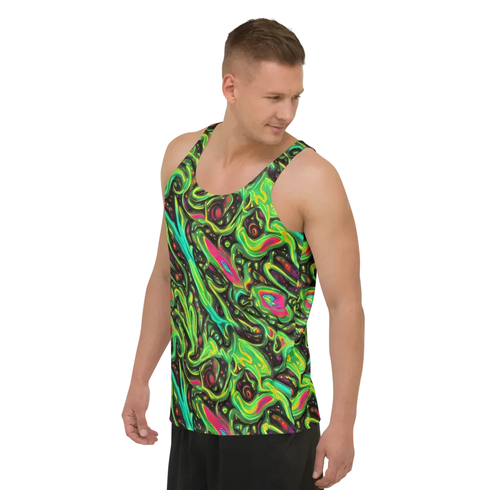 Luminous Ooze on Men's Tank Top — Left Front