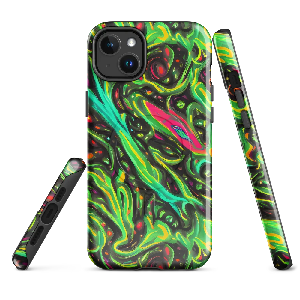 Luminous Ooze on MagSafe Tough Case for iPhone® — Front