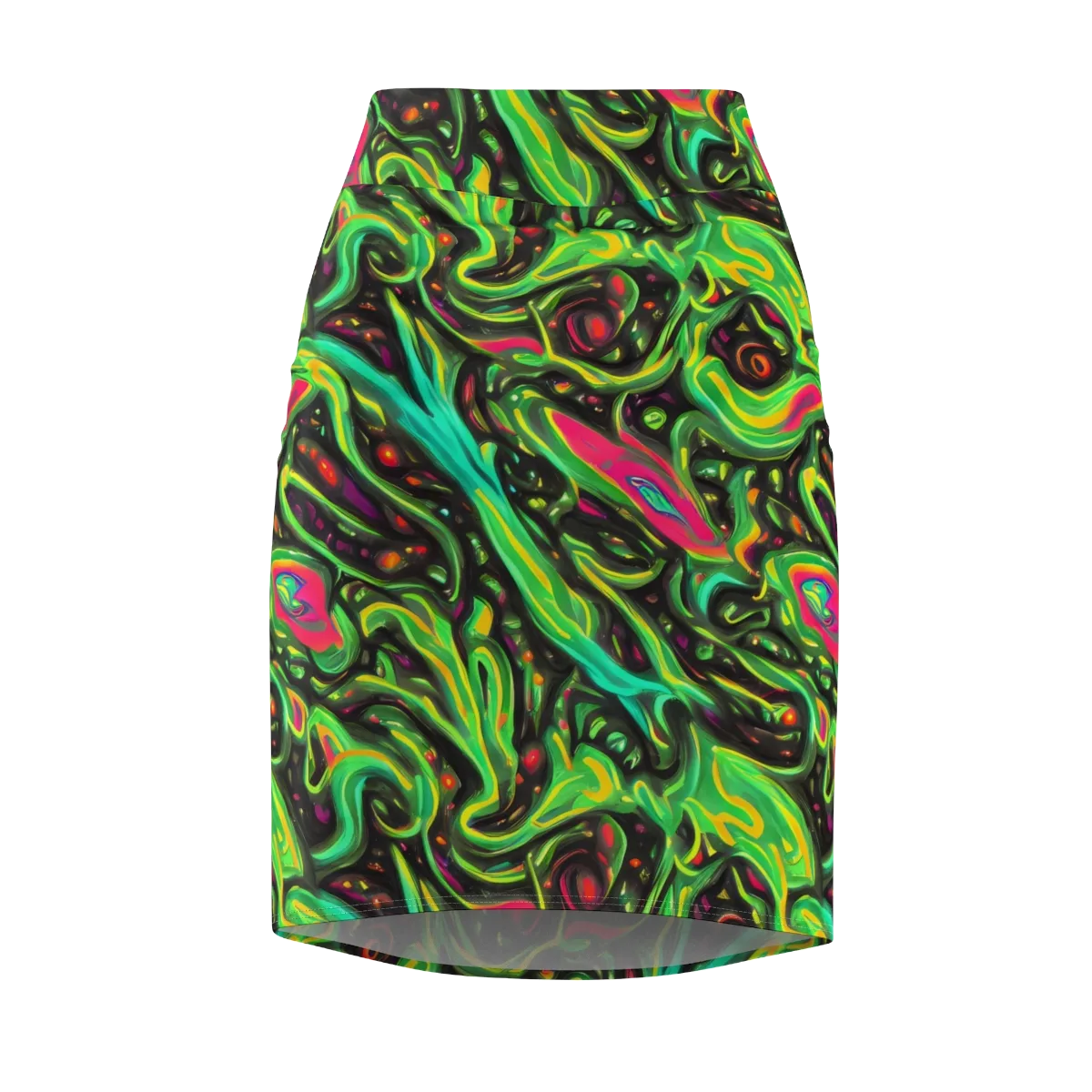 Luminous Ooze on Pencil Skirt — Front
