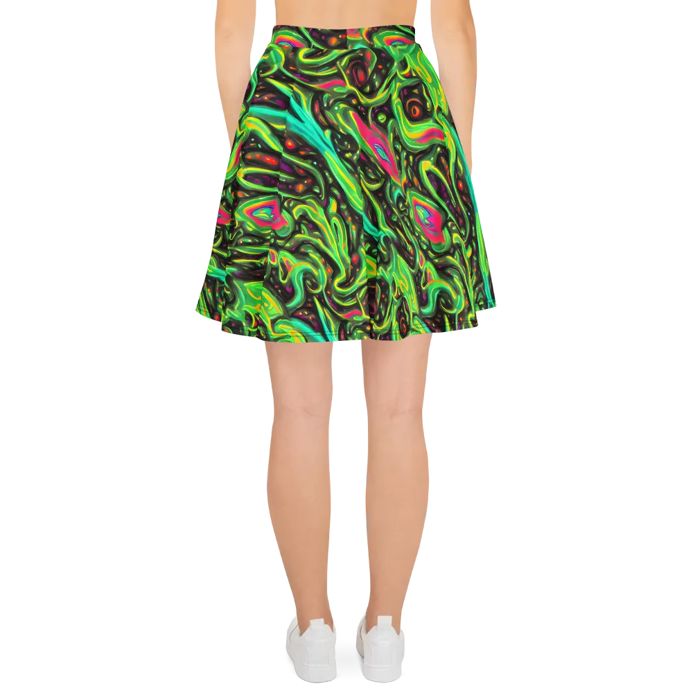 Luminous Ooze on Skater Skirt — Back