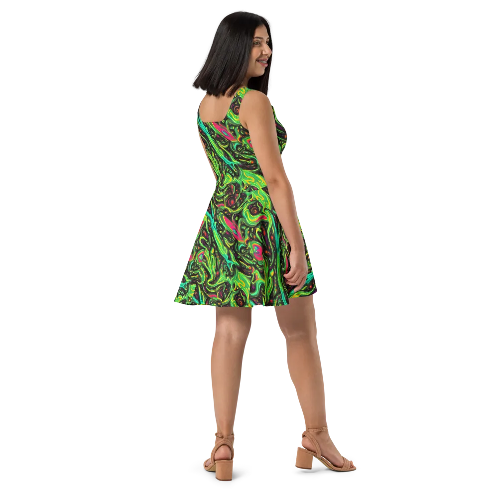 Luminous Ooze on Skater Dress — Right