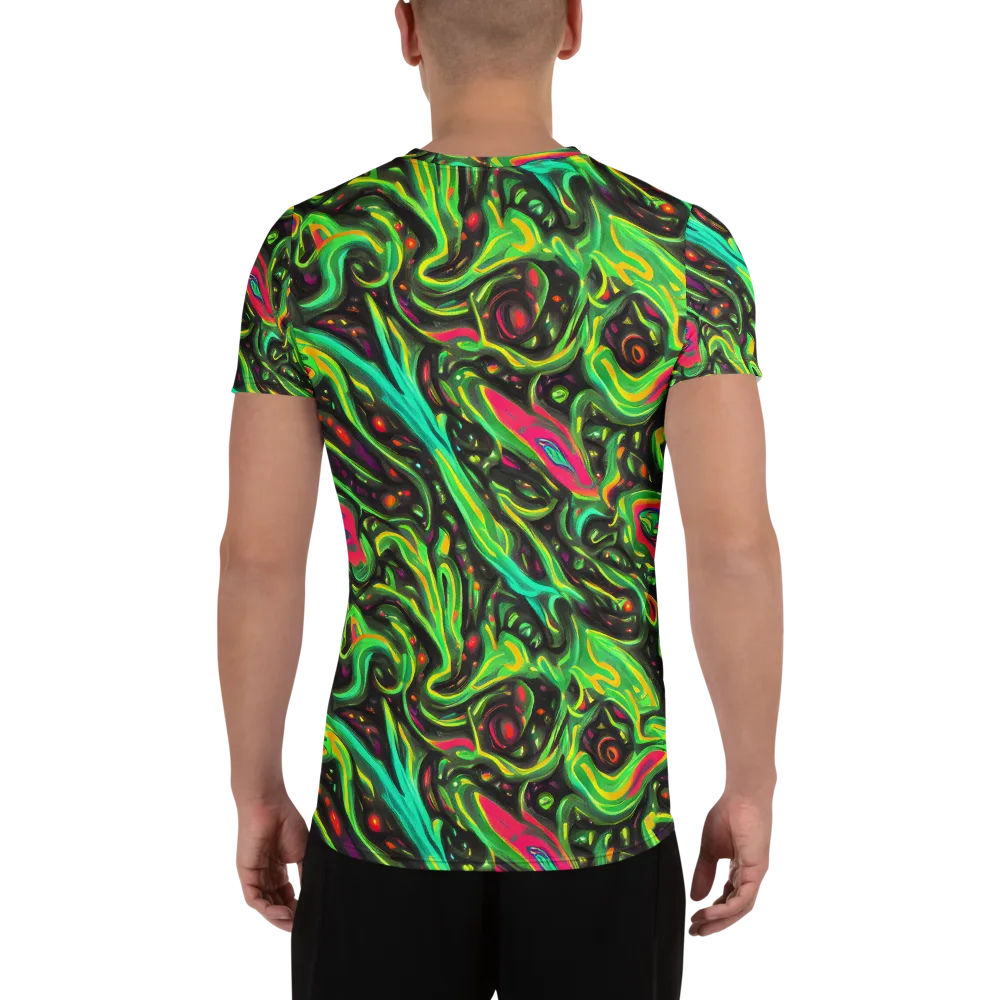 Luminous Ooze on Men's Athletic T-Shirt — Back
