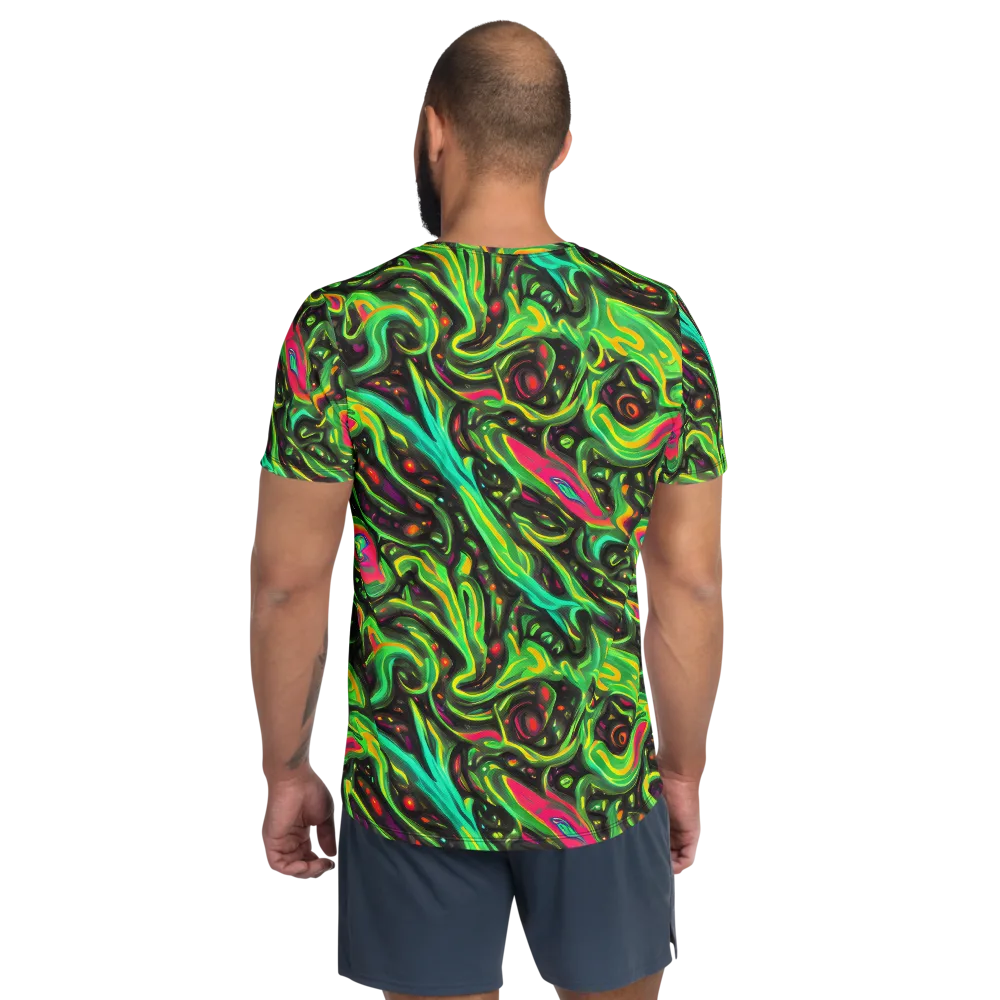 Luminous Ooze on Men's Athletic T-Shirt — Back