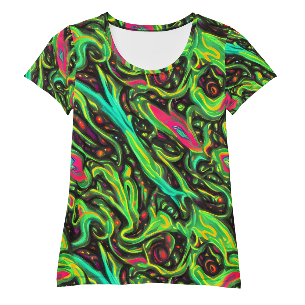 Luminous Ooze on Women's Athletic T-Shirt — Front