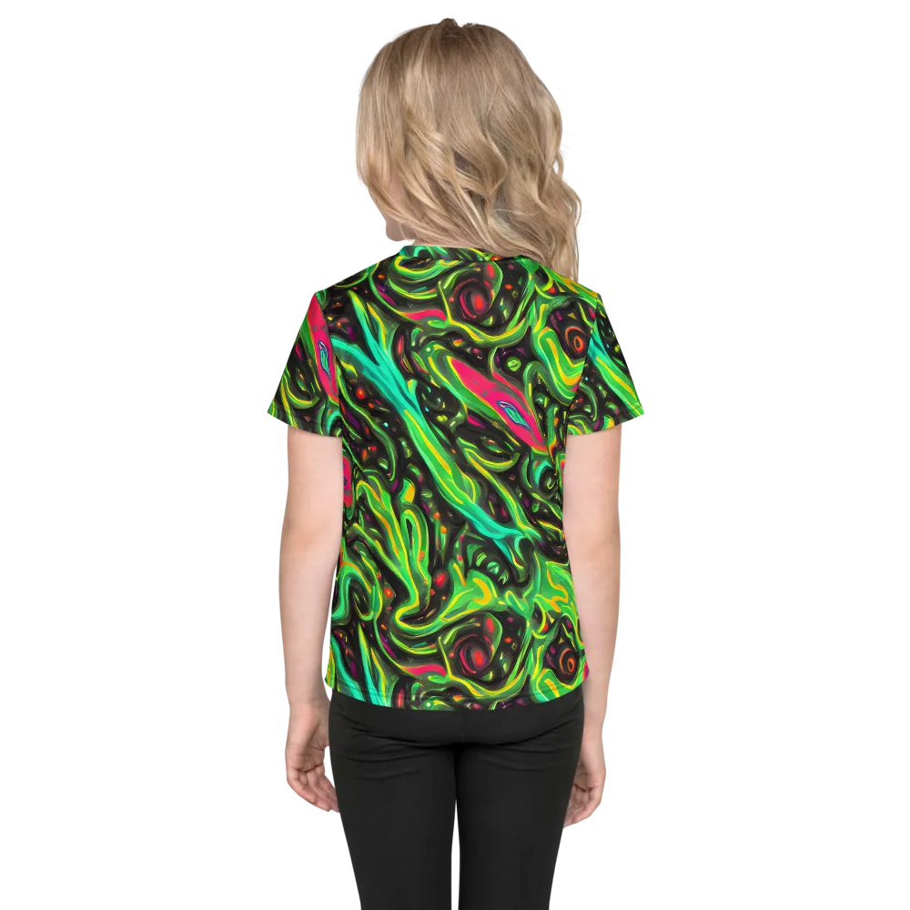 Luminous Ooze on Kids Crew Neck T-Shirt — Back