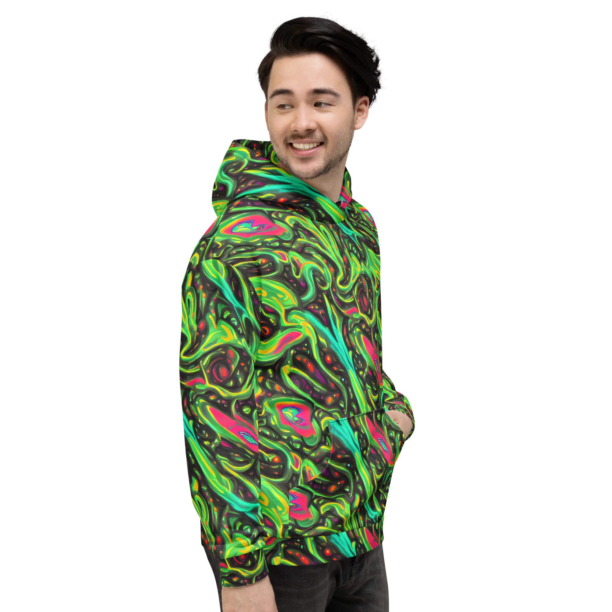Luminous Ooze on Hoodie — Right