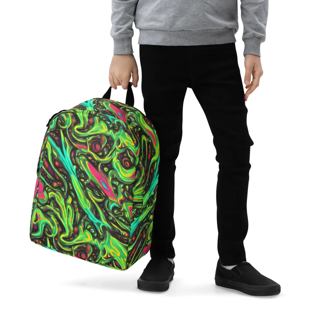Luminous Ooze on Minimalist Backpack — Zoomed-in