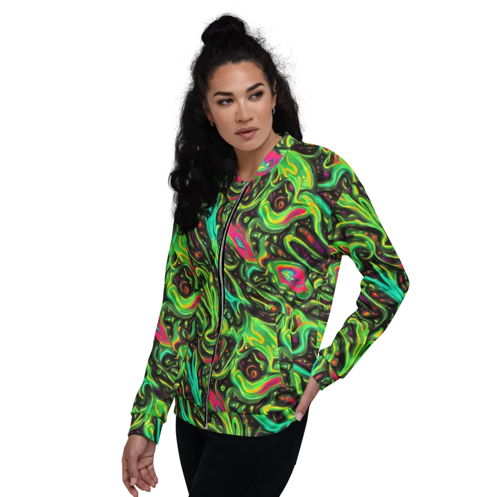 Luminous Ooze on Bomber Jacket — Left