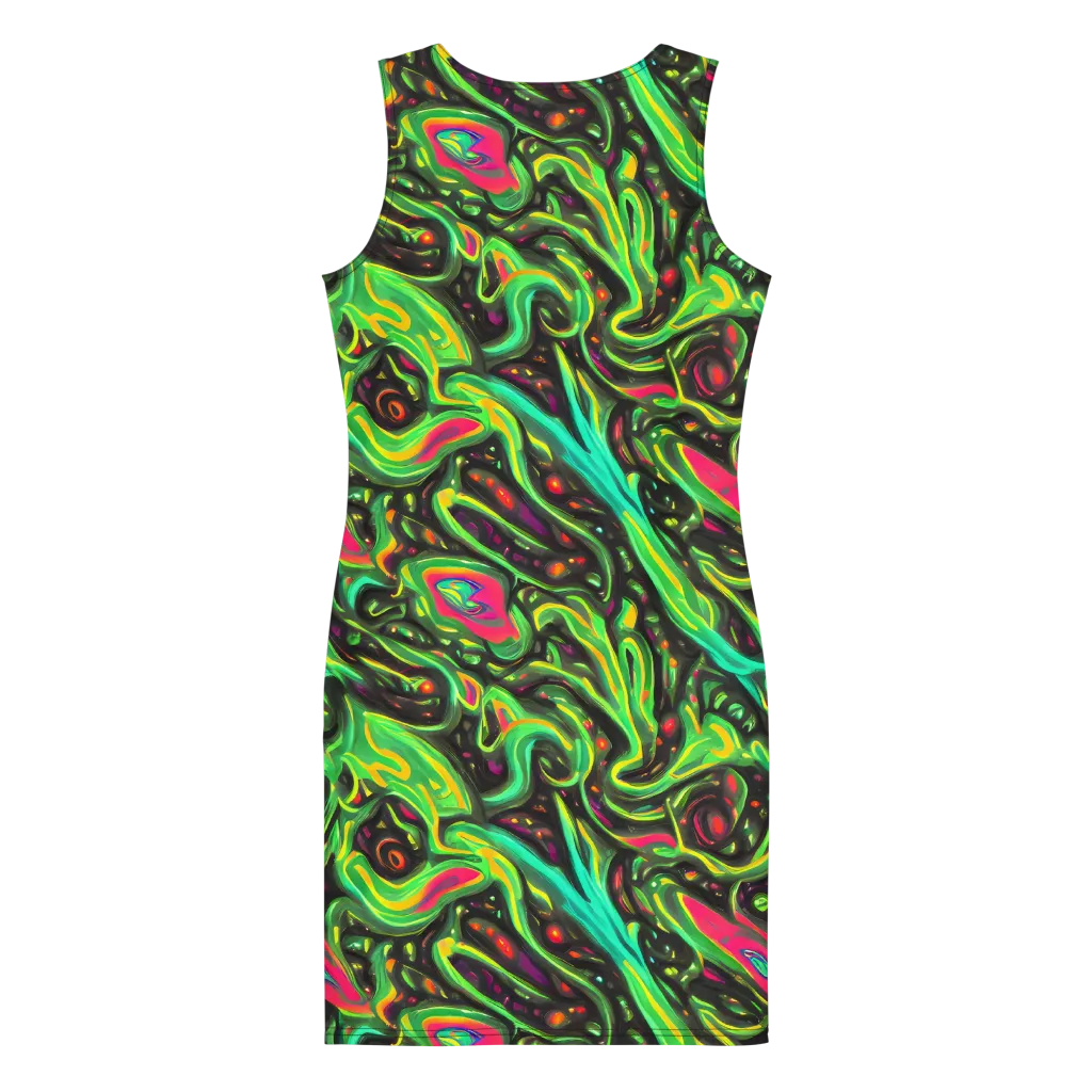 Luminous Ooze on Bodycon Dress — Back