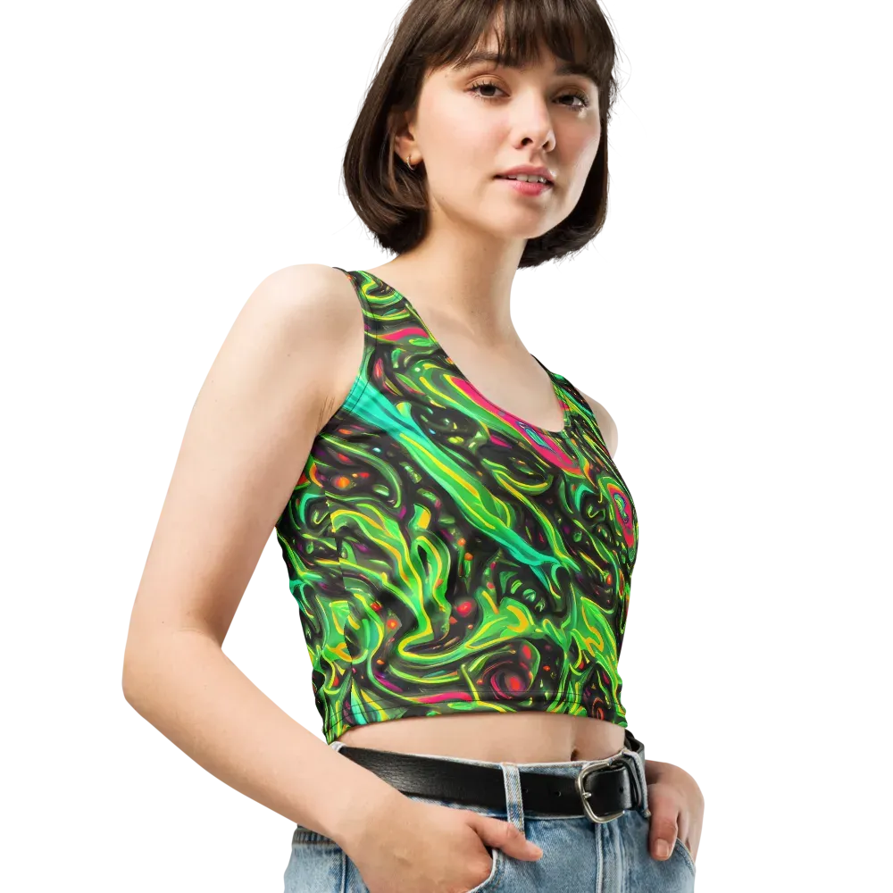 Luminous Ooze on Crop Top — Right Front