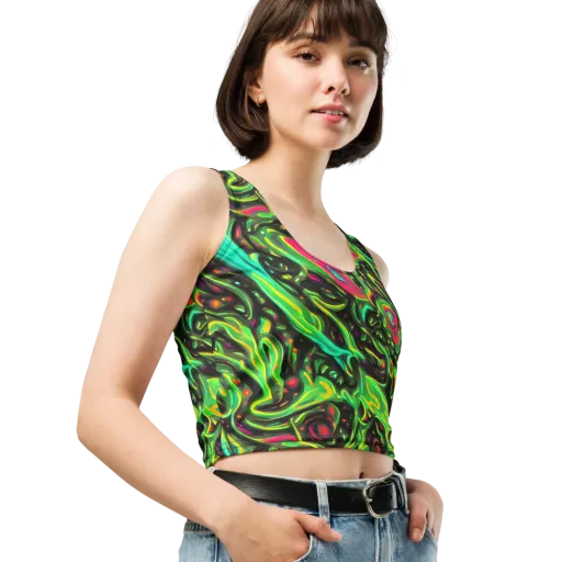 Luminous Ooze on a Crop Top