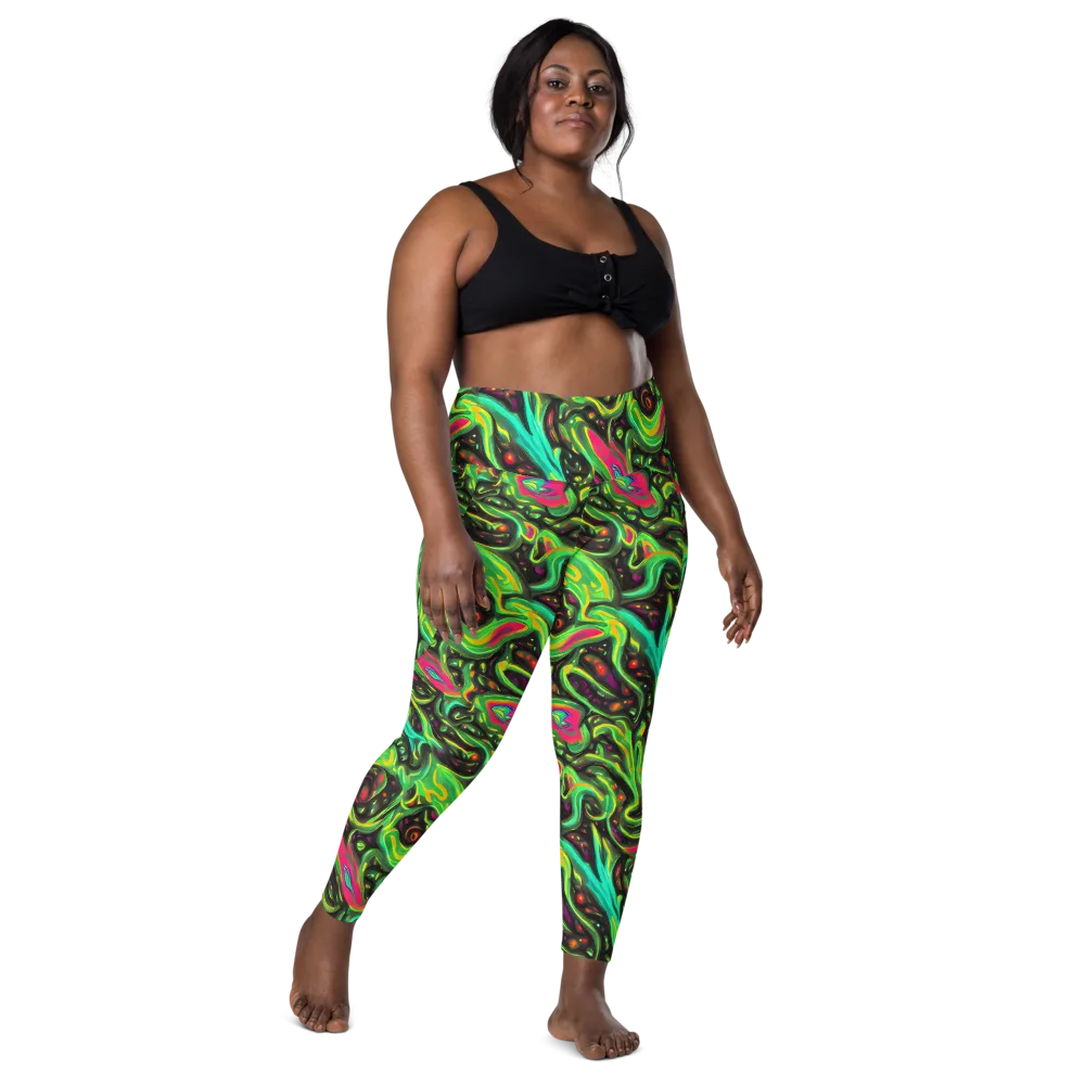 Luminous Ooze on Leggings with Pockets — Front