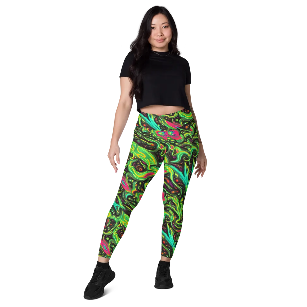 Luminous Ooze on Leggings with Pockets — Front