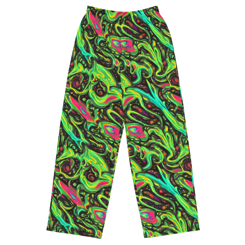 Luminous Ooze on Wide-Leg Pants — Front