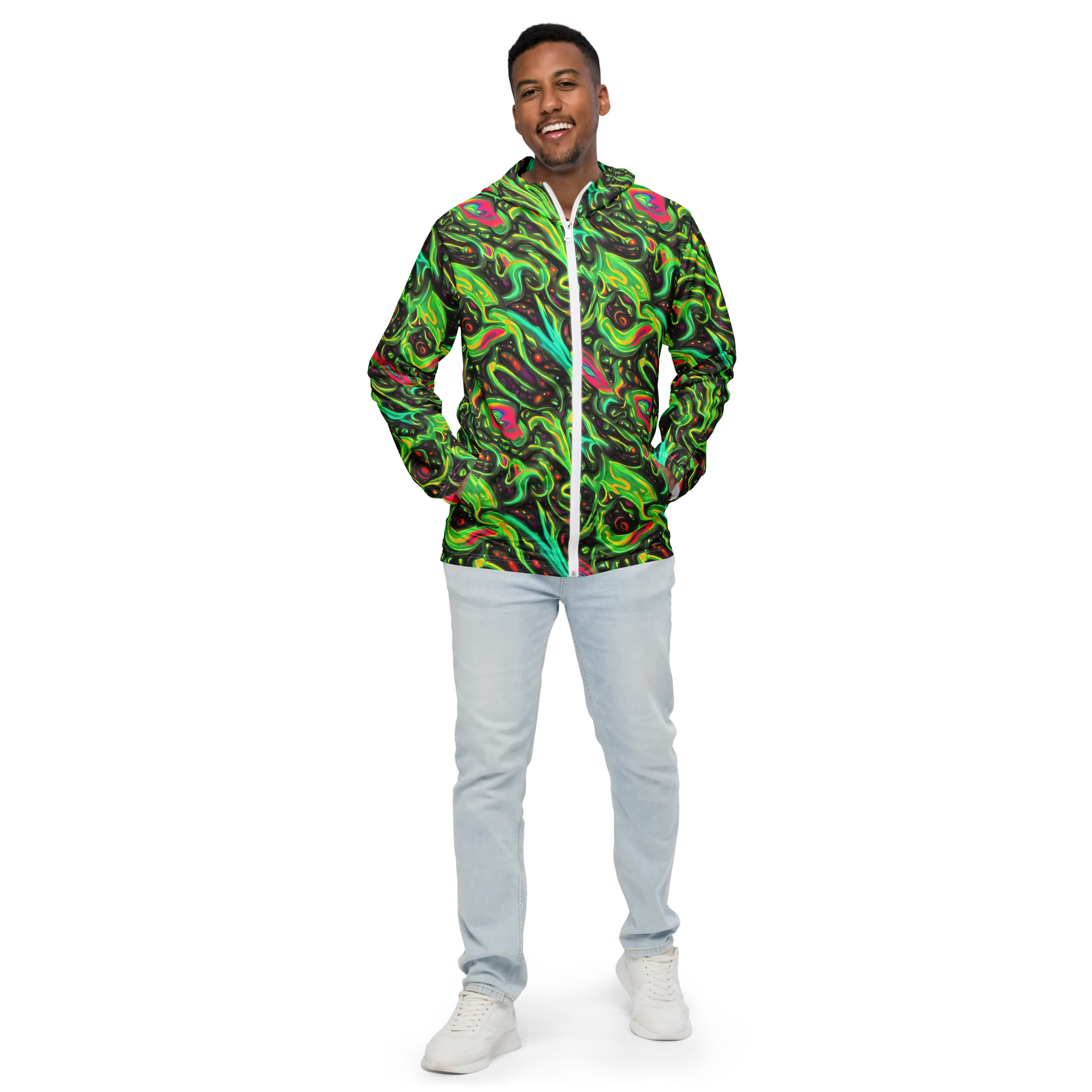 Luminous Ooze on Men's Windbreaker — Front