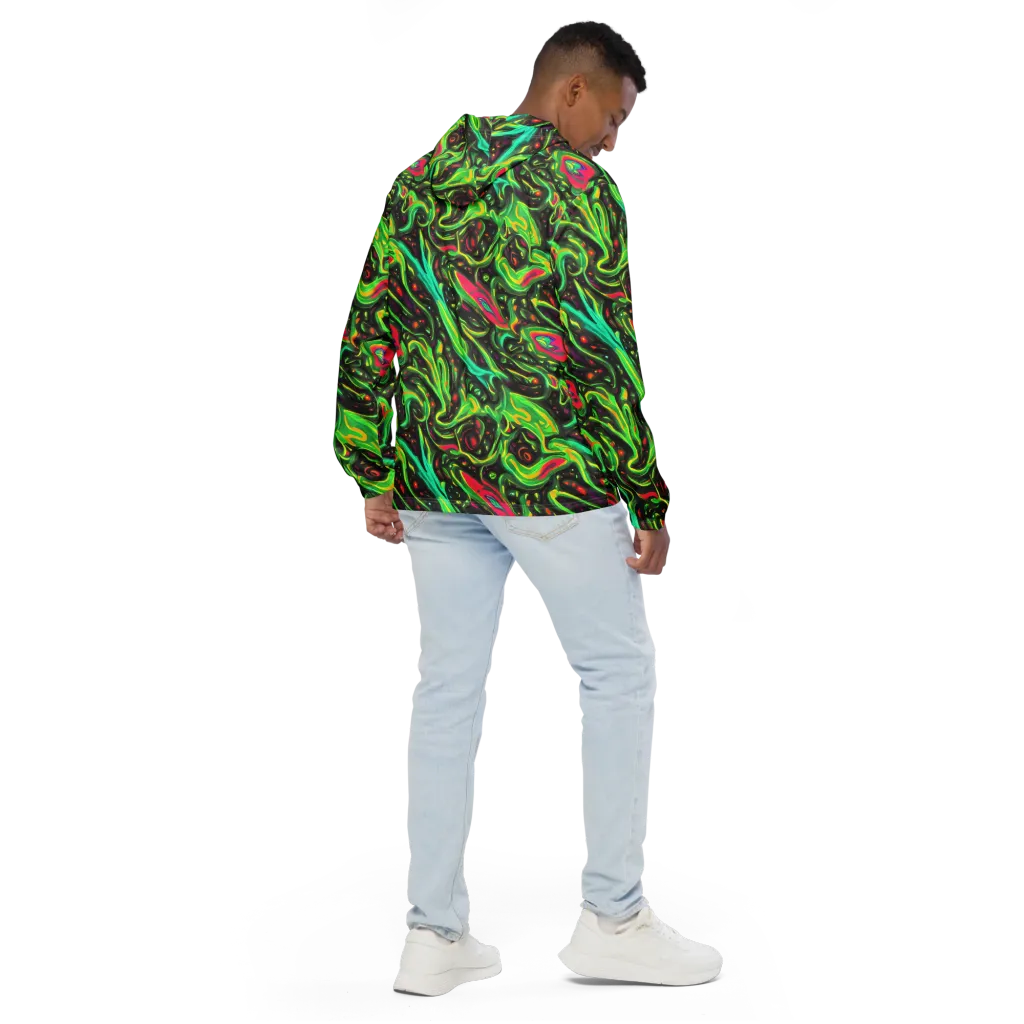 Luminous Ooze on Men's Windbreaker — Back