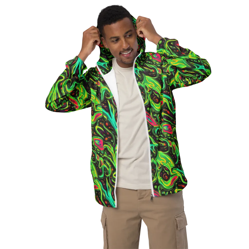 Luminous Ooze on Men's Windbreaker — Front