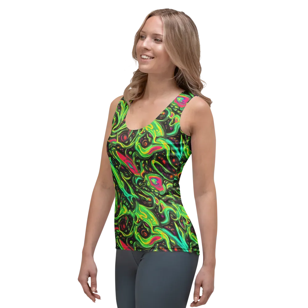 Luminous Ooze on Women's Tank Top — Left Front