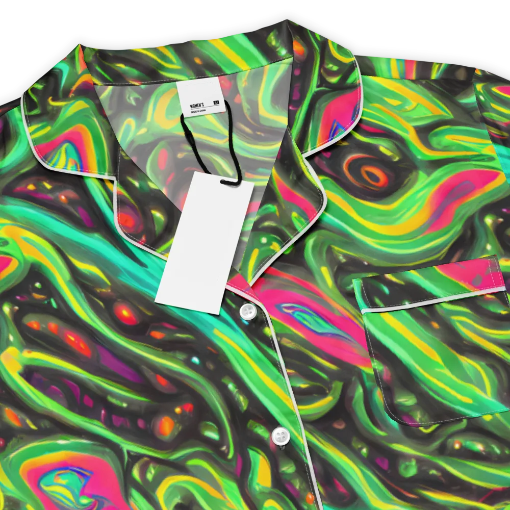 Luminous Ooze on Women's Short Sleeve Pajama Top — Product details
