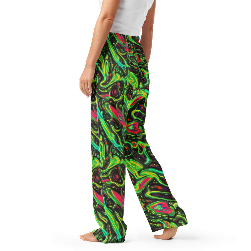 Luminous Ooze on Women's Pajama Pants — Left