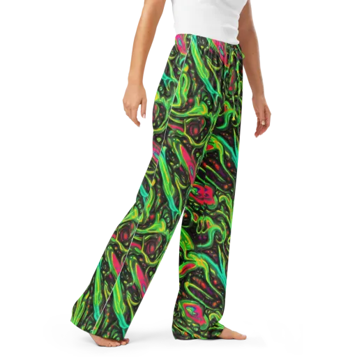 Luminous Ooze on a Women's Pajama Pants