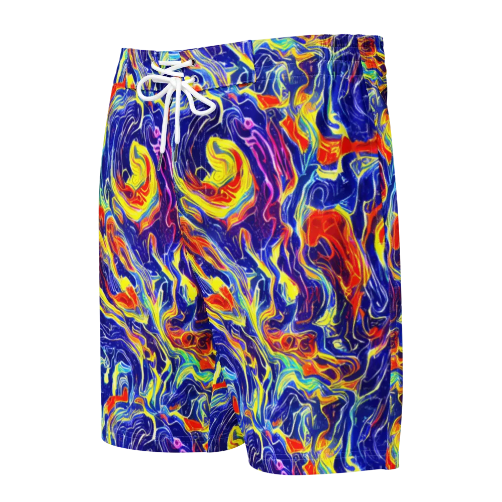Firework Ocean on Men's Board Shorts — Front