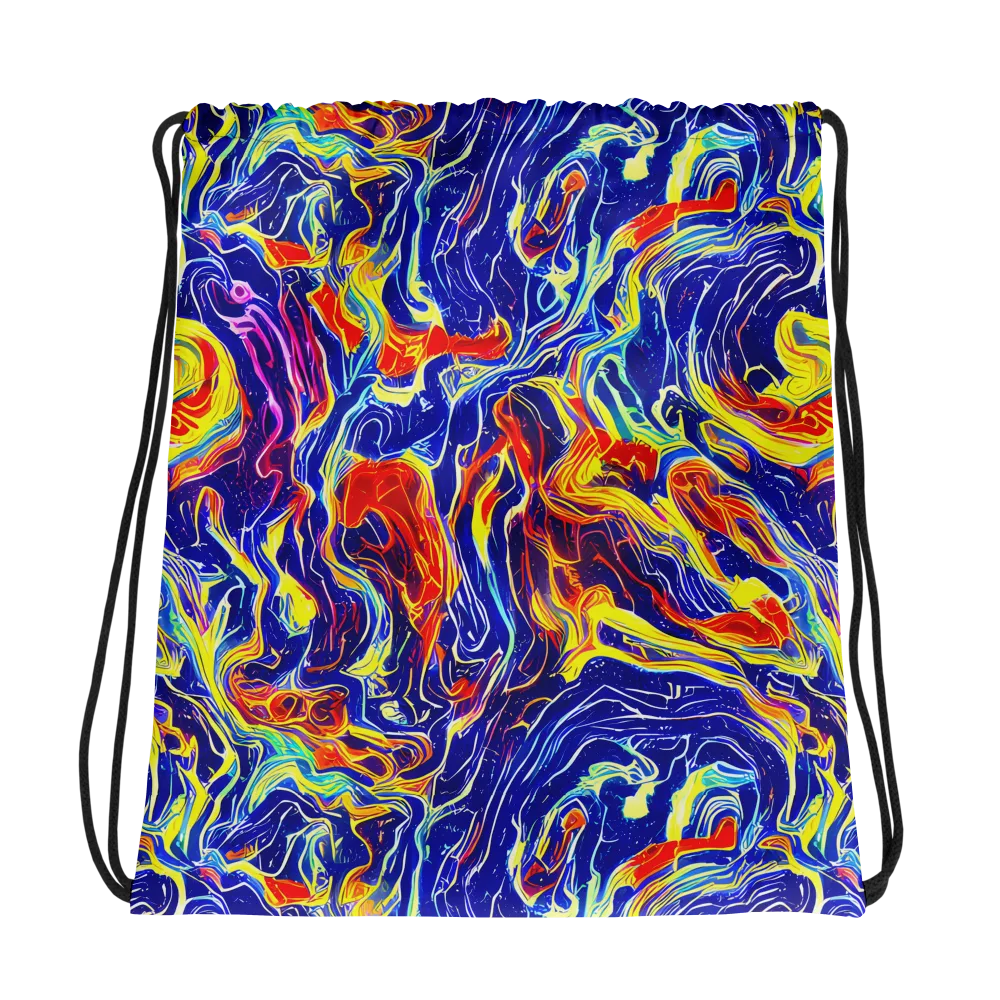 Firework Ocean on Drawstring Bag — Photo