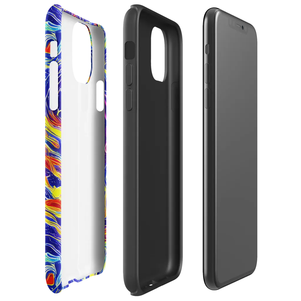 Firework Ocean on Tough Case for iPhone® — Right