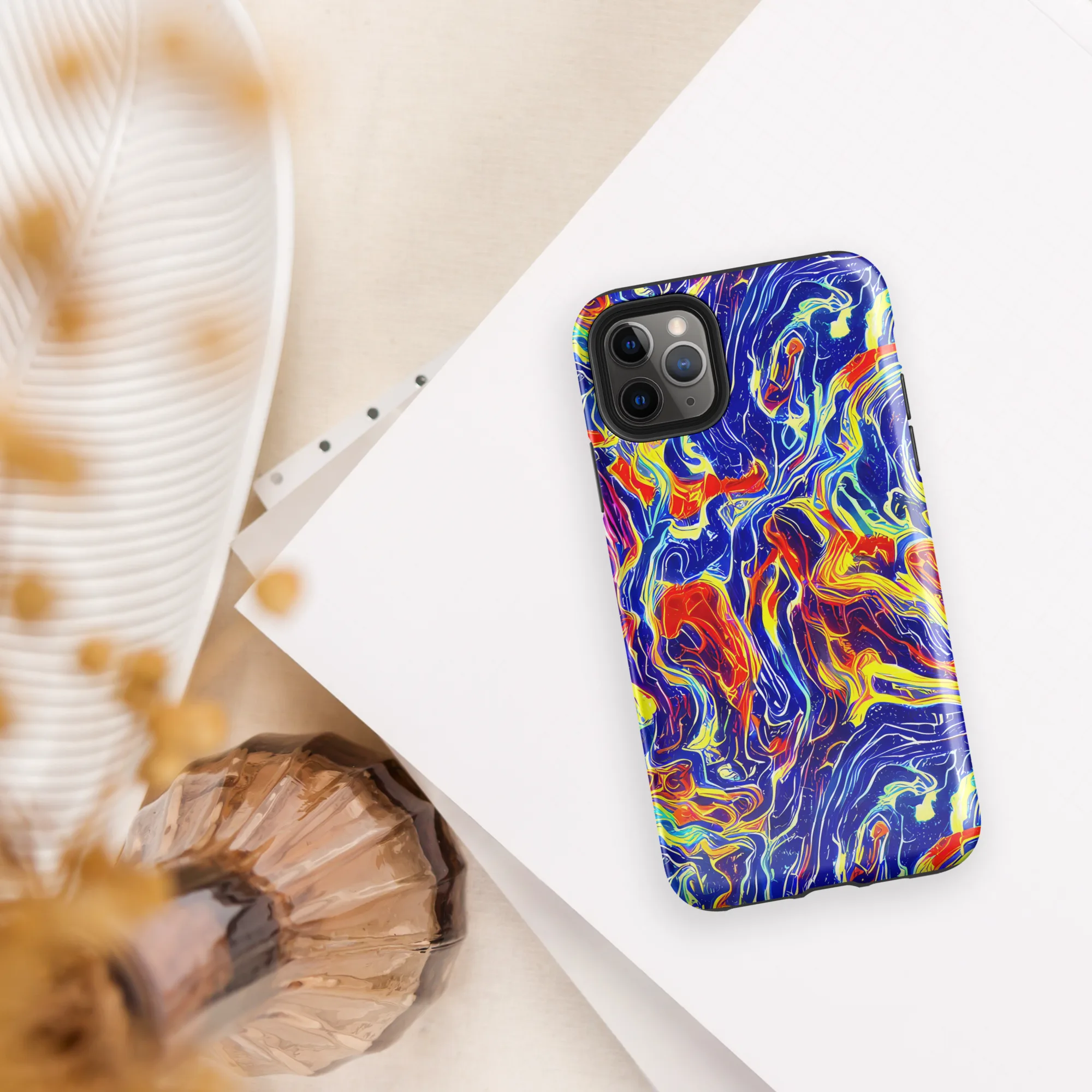 Firework Ocean on Tough Case for iPhone® — Front