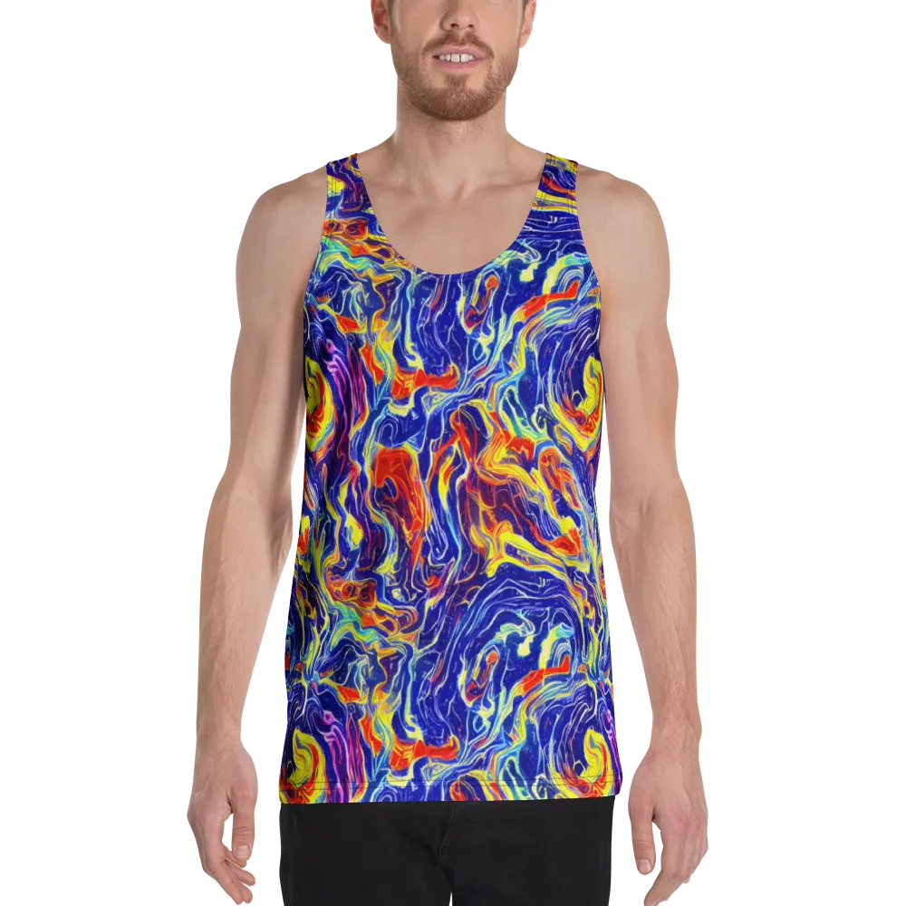Firework Ocean on Men's Tank Top — Front