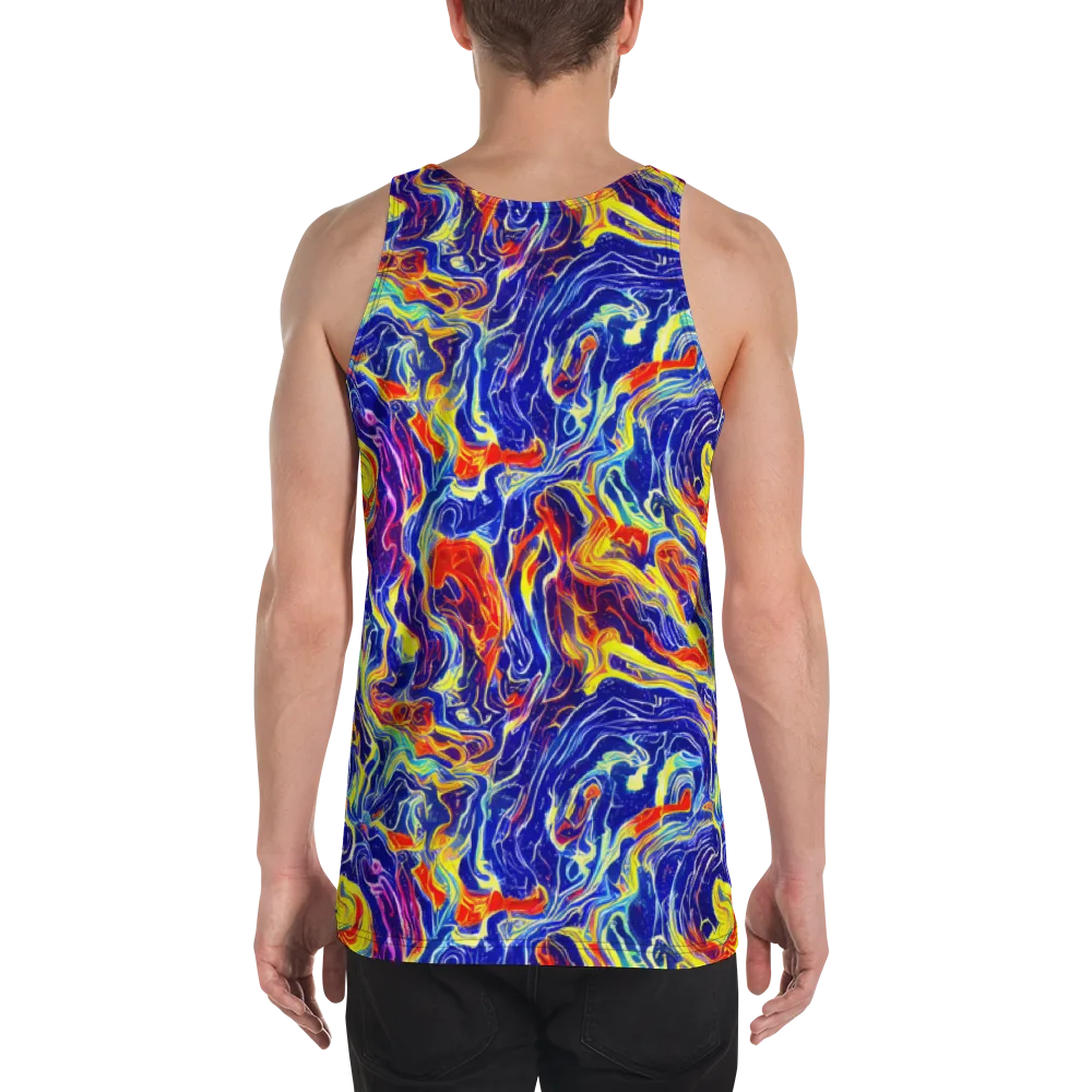 Firework Ocean on Men's Tank Top — Back