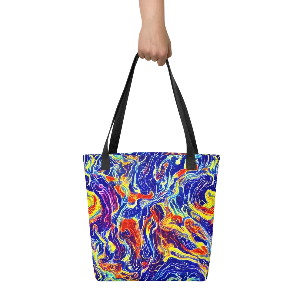 Firework Ocean on Tote Bag — Front