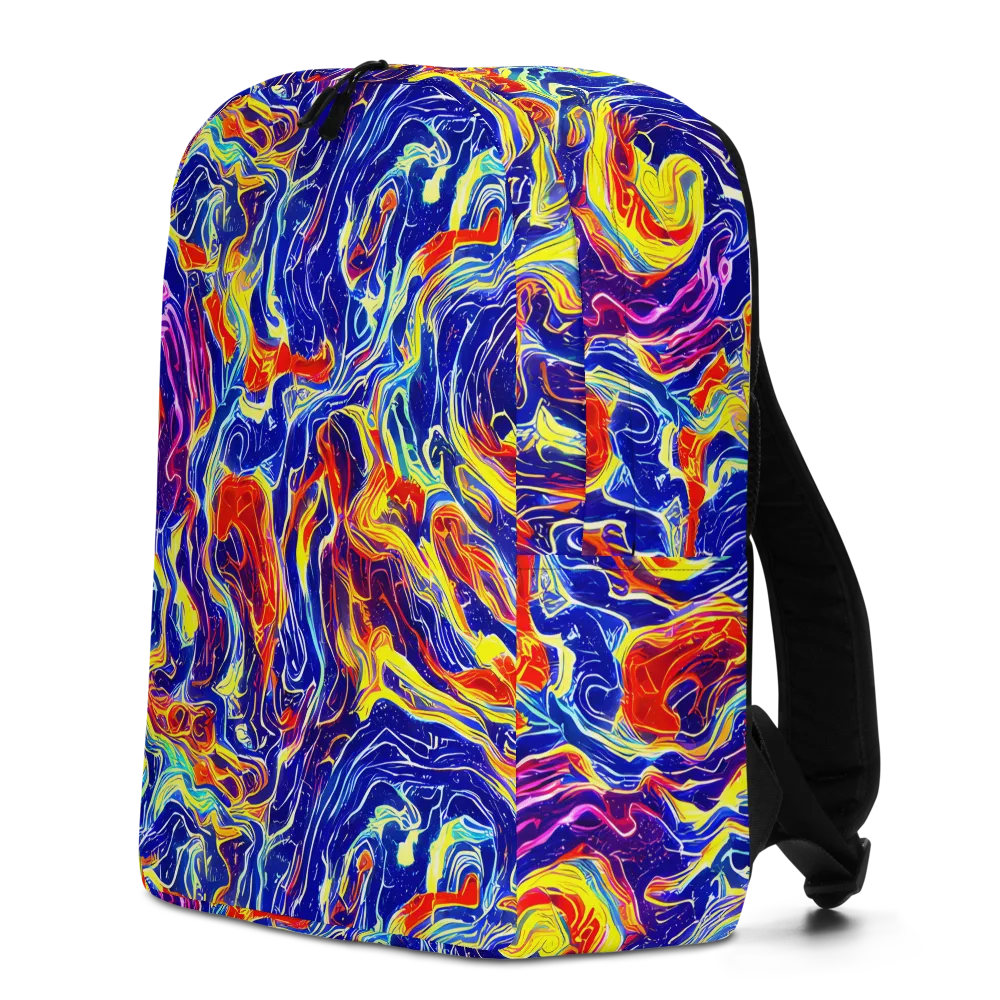 Firework Ocean on Minimalist Backpack — Left