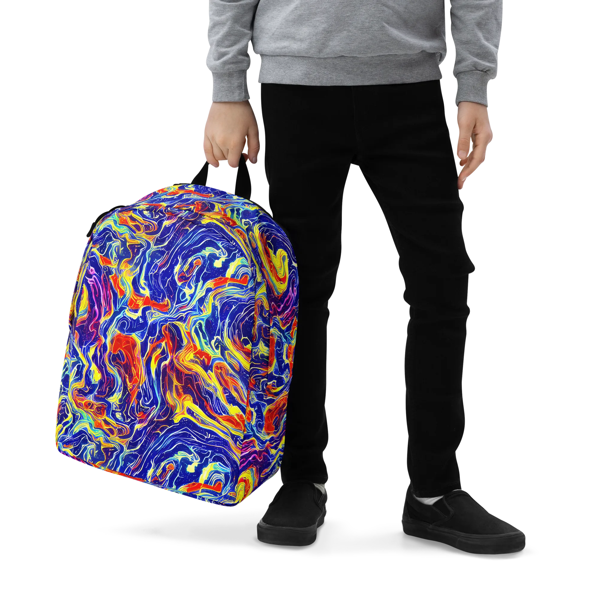 Firework Ocean on Minimalist Backpack — Zoomed-in