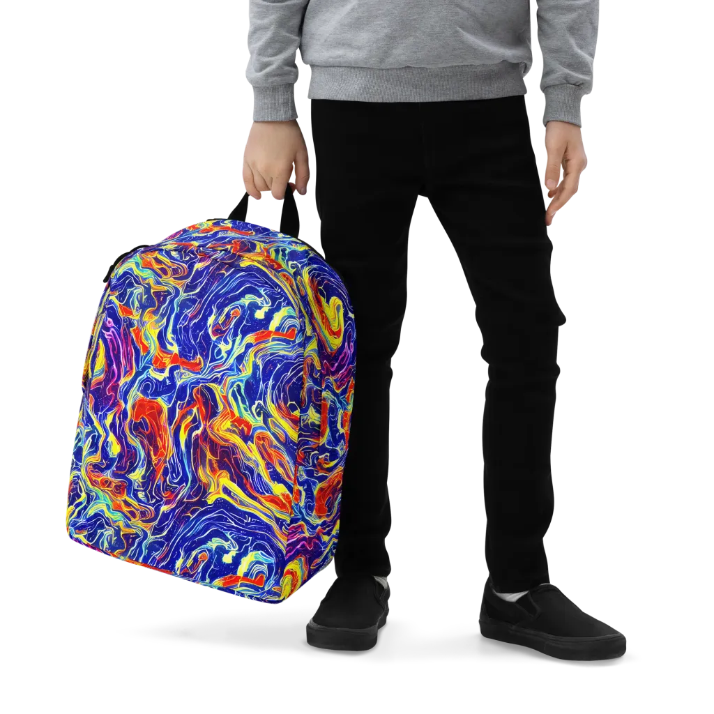 Firework Ocean on Minimalist Backpack — Zoomed-in