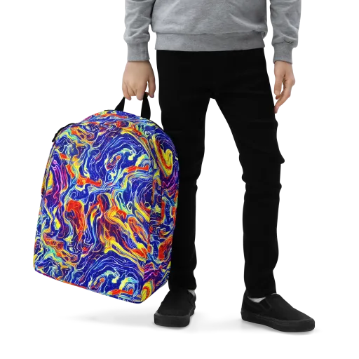 Firework Ocean on a Minimalist Backpack
