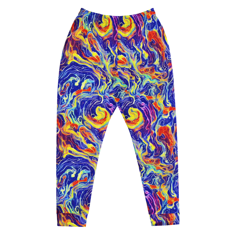 Firework Ocean on Men's Joggers — Front