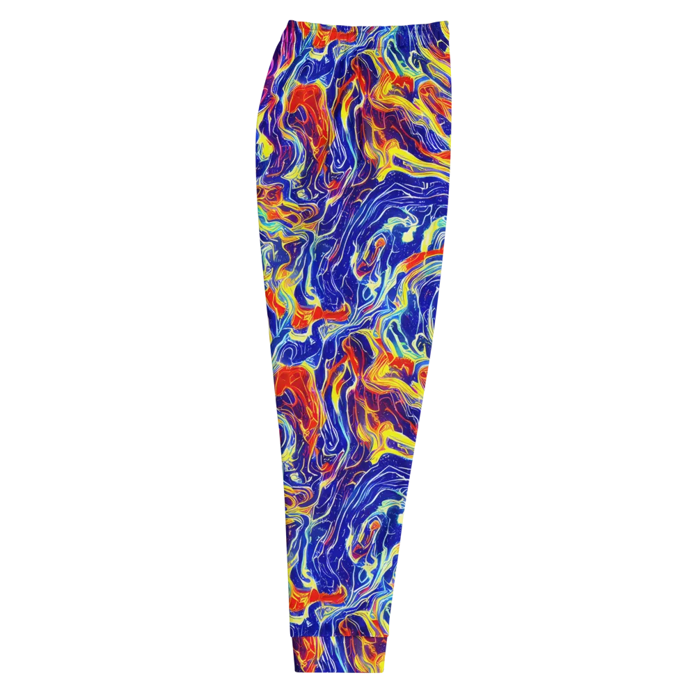 Firework Ocean on Men's Joggers — Right