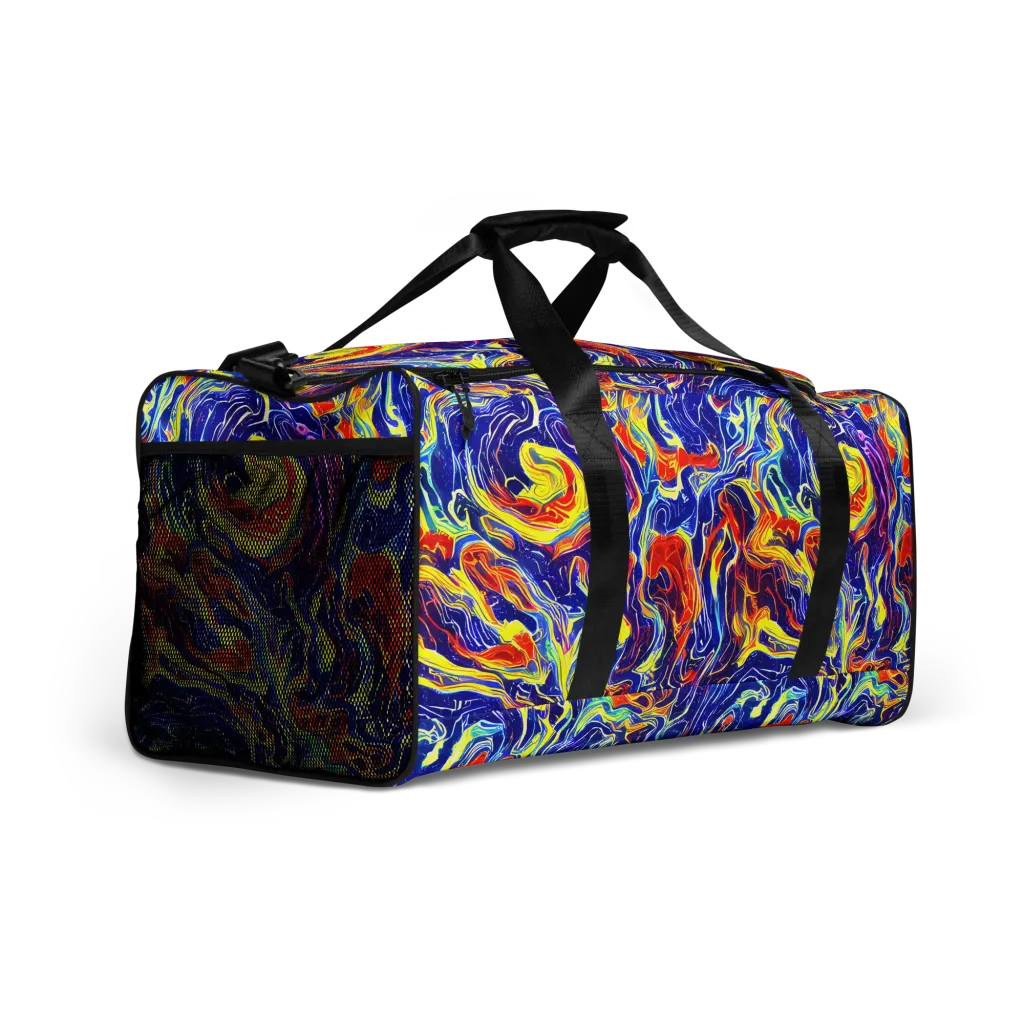 Firework Ocean on Duffle Bag — Right Front