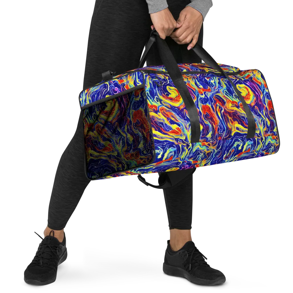 Firework Ocean on Duffle Bag — Right Front