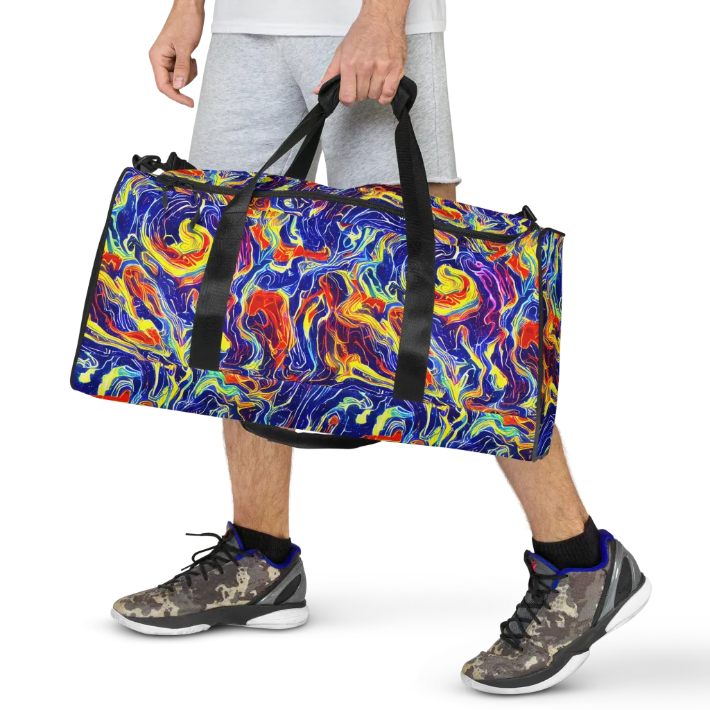Firework Ocean on Duffle Bag — Front