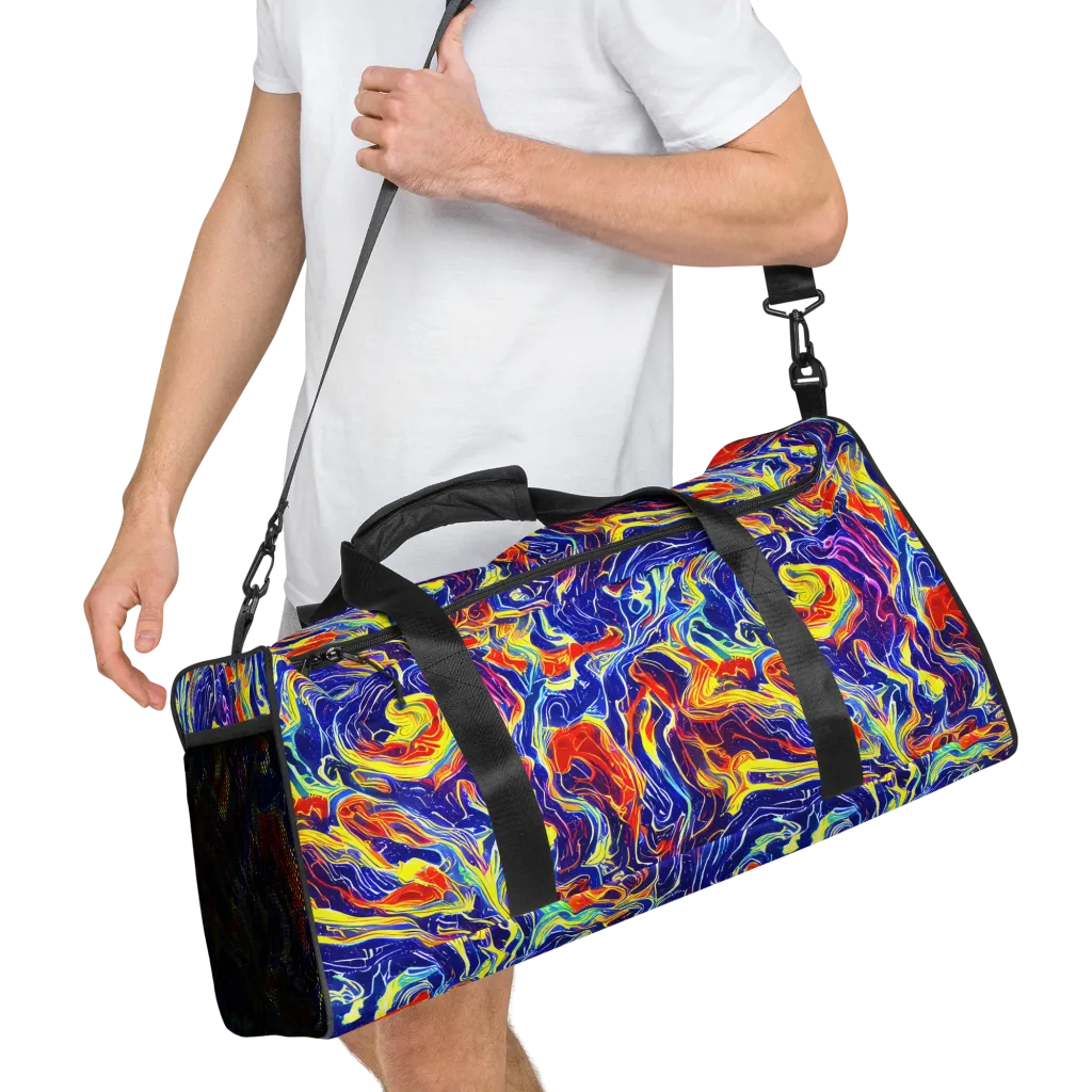 Firework Ocean on Duffle Bag — Right Front